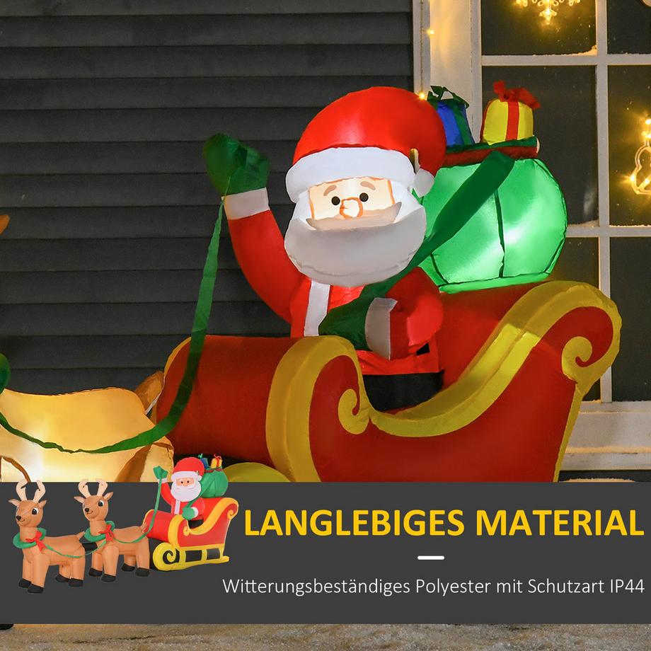 HOMCOM Aufblasbare Weihnachtsdekoration  
