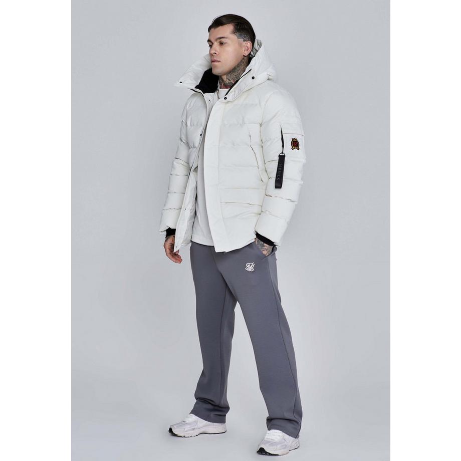 Sik Silk Winterjacke Parka mit Kunstfellkapuze  