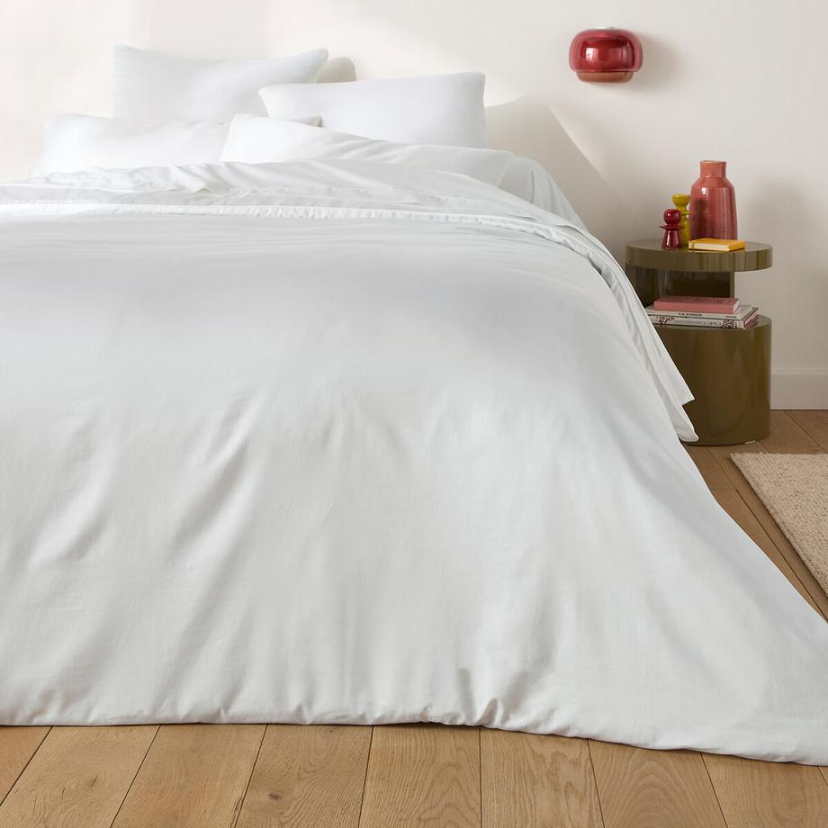 La Redoute Intérieurs Taie de traversin unie en satin de coton  