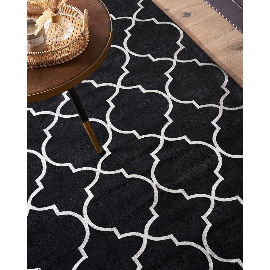 Beliani Tapis en Soie artificielle Moderne YELKI  