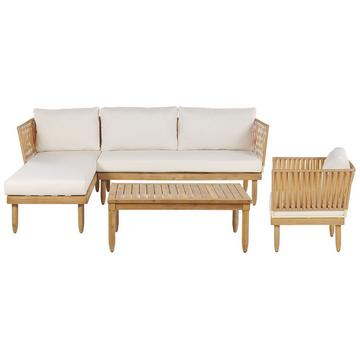 Ecksofa aus Akazienholz Modern CREMONA