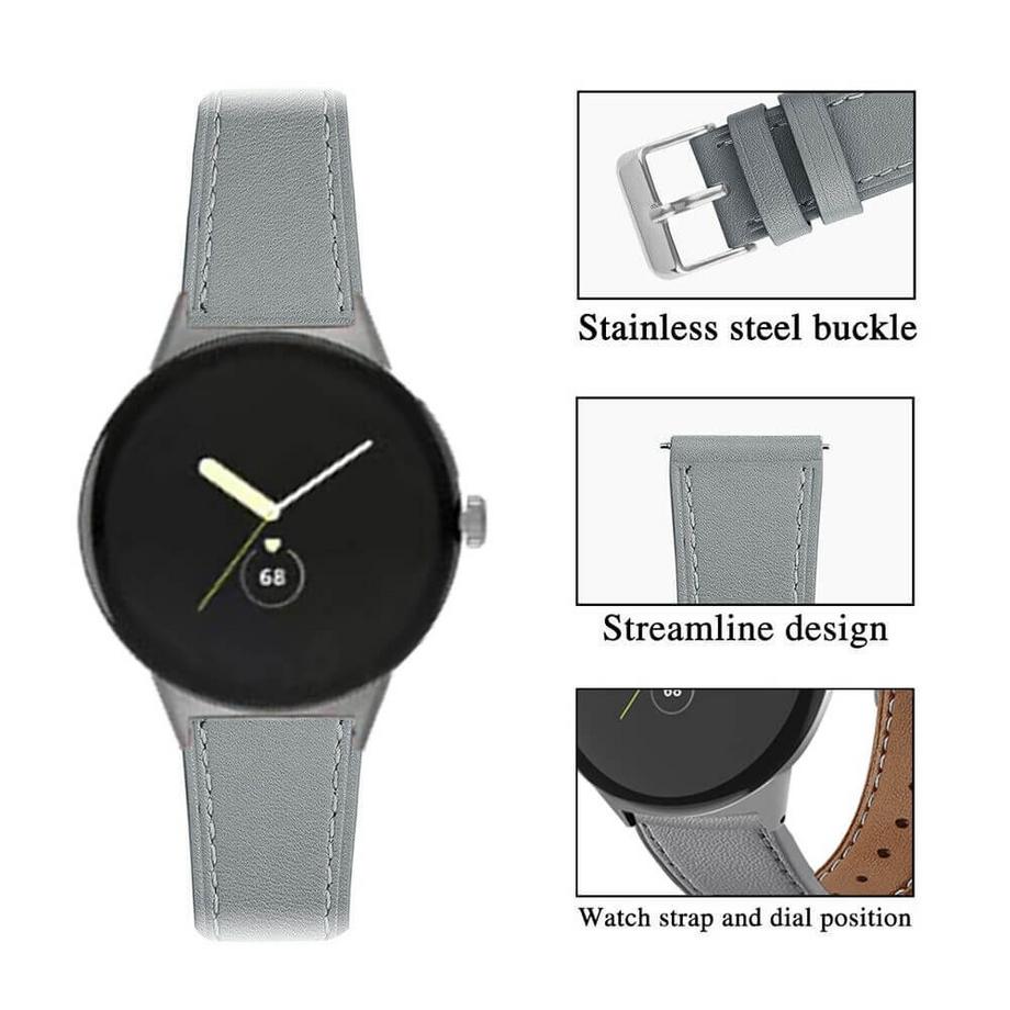 Cover-Discount  Google Pixel Watch 3 - 45mm - Ersatzband Armband Leder 