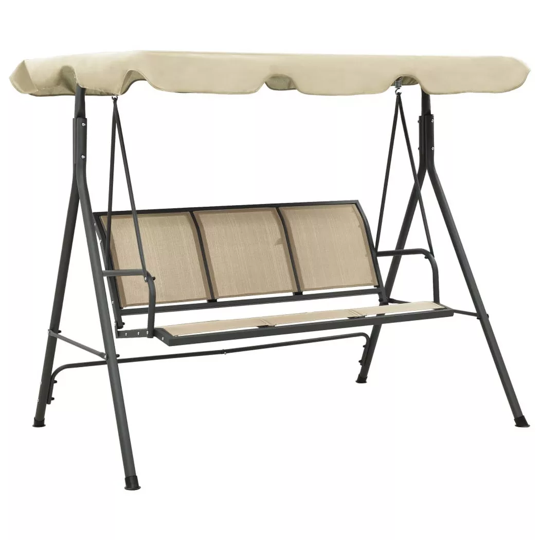 VidaXL - Hollywoodschaukel stahl, One Size, Grau
