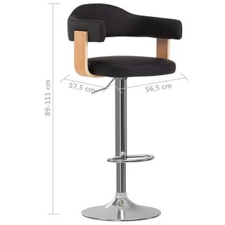 VidaXL Tabouret de bar cuir artificiel  