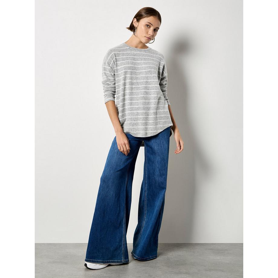 APRICOT Top a righe Soft Touch  