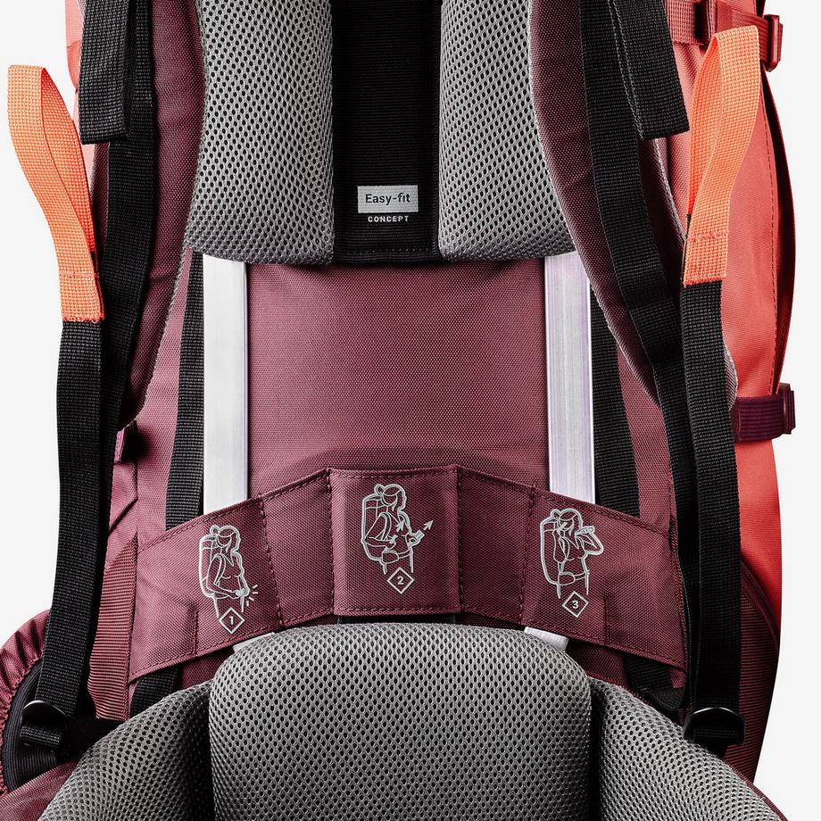 FORCLAZ Trek 100 Easyfit 50 Litres Sac à dos de Trekking Femme  
