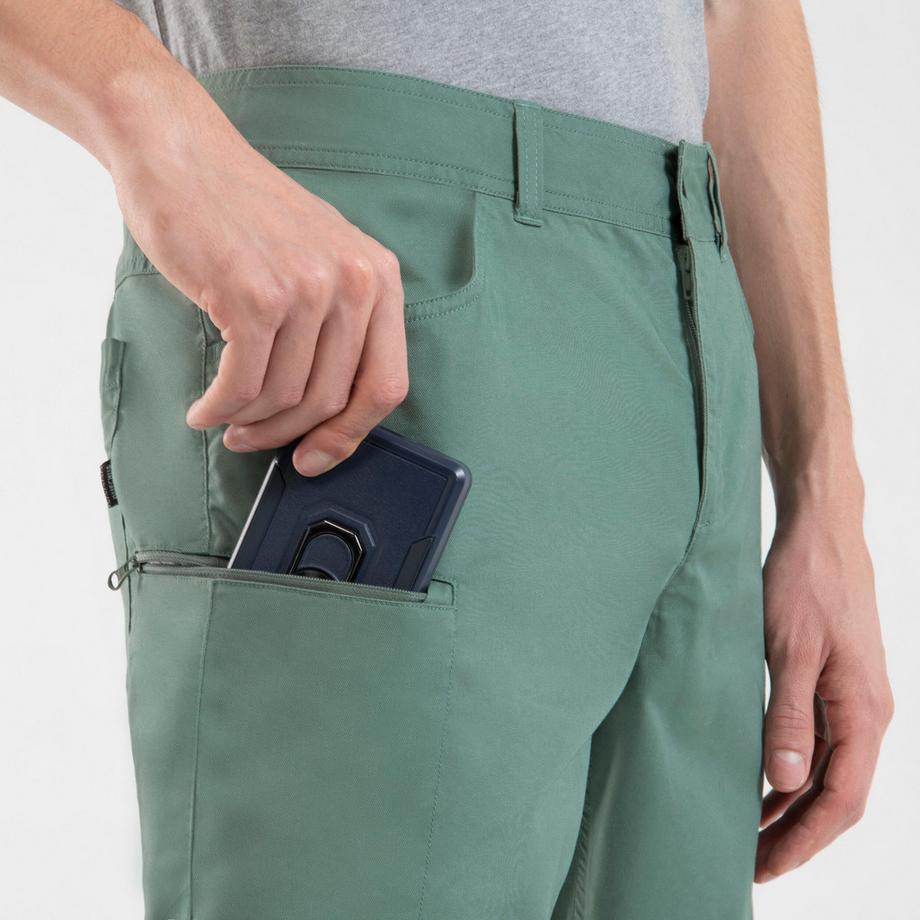 QUECHUA  Pantaloncini da trekking uomo NH500 Regular cotone 