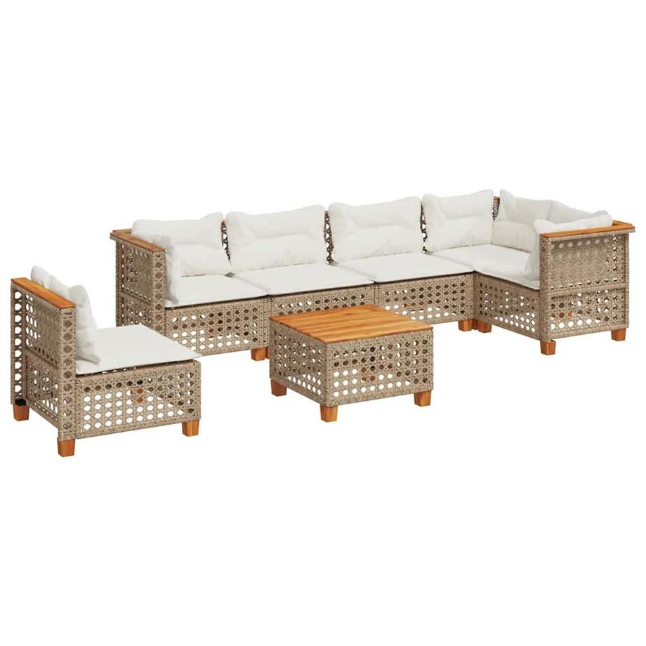 set divano da giardino Polirattan
