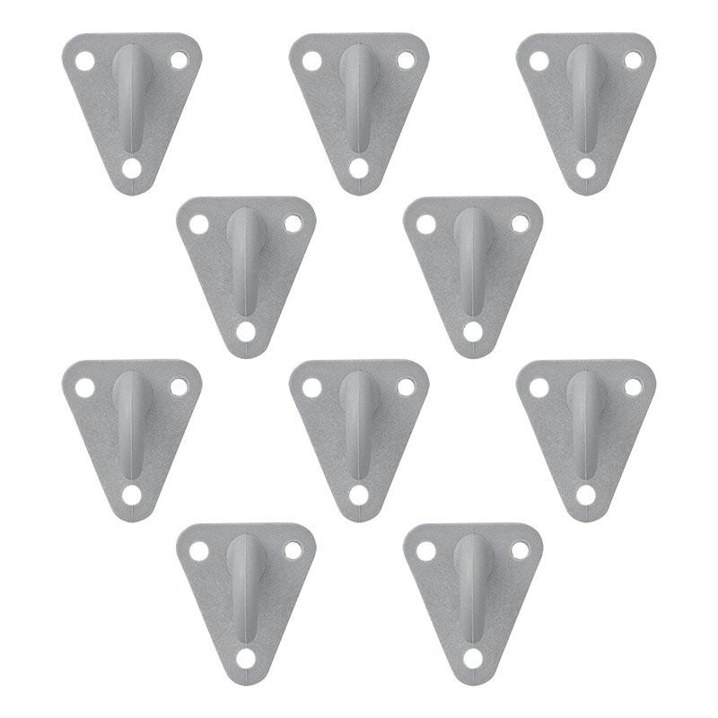 Pricenet Crochet pour corde en plastique 45x39mm 10 pièces sous blister  