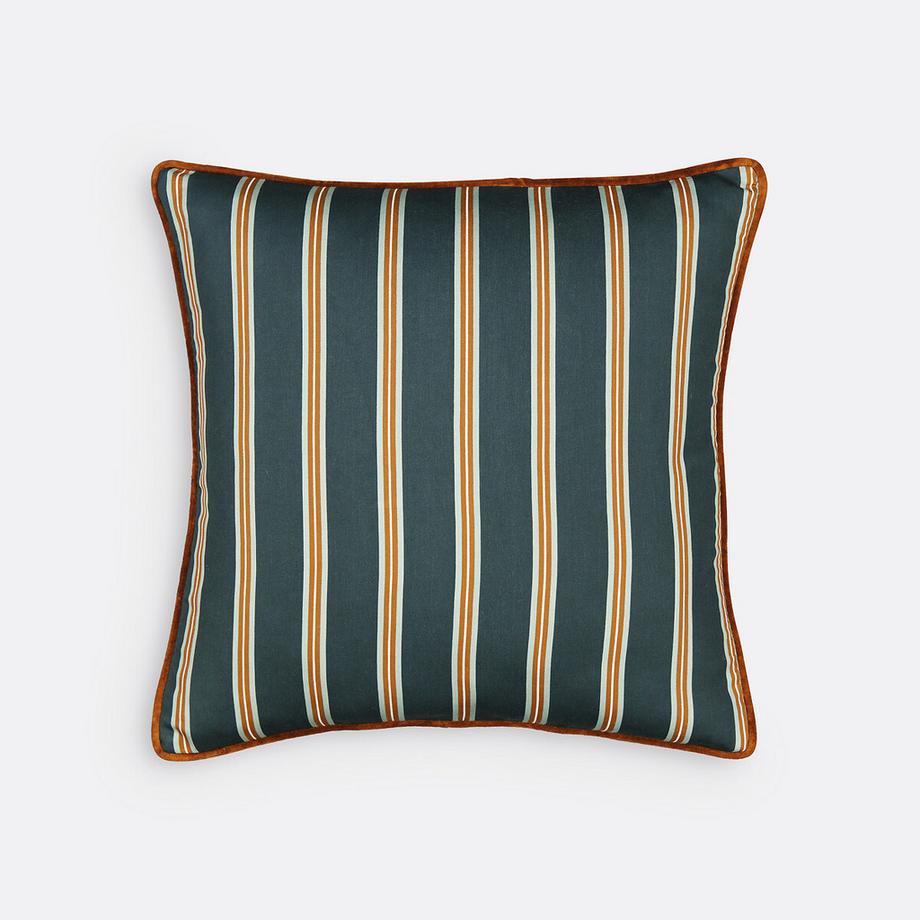 Housse de coussin rayée 45 x 45 cm