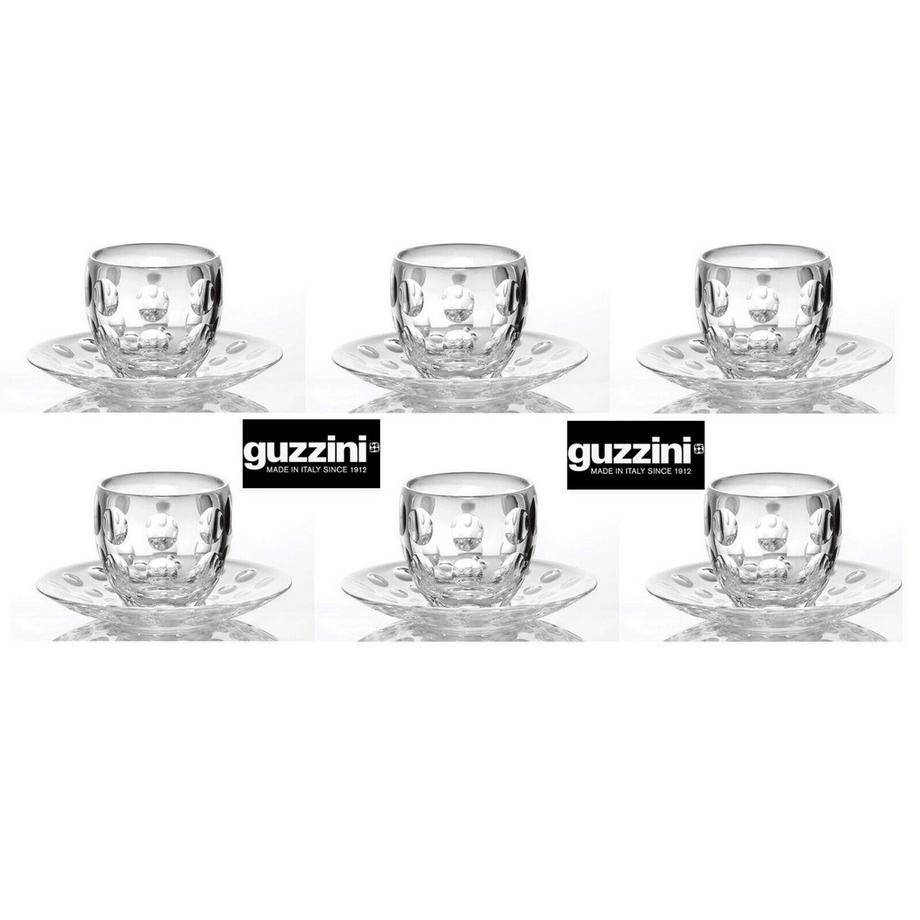 Guzzini  Venice guzzini set de 6 tasses à espresso 