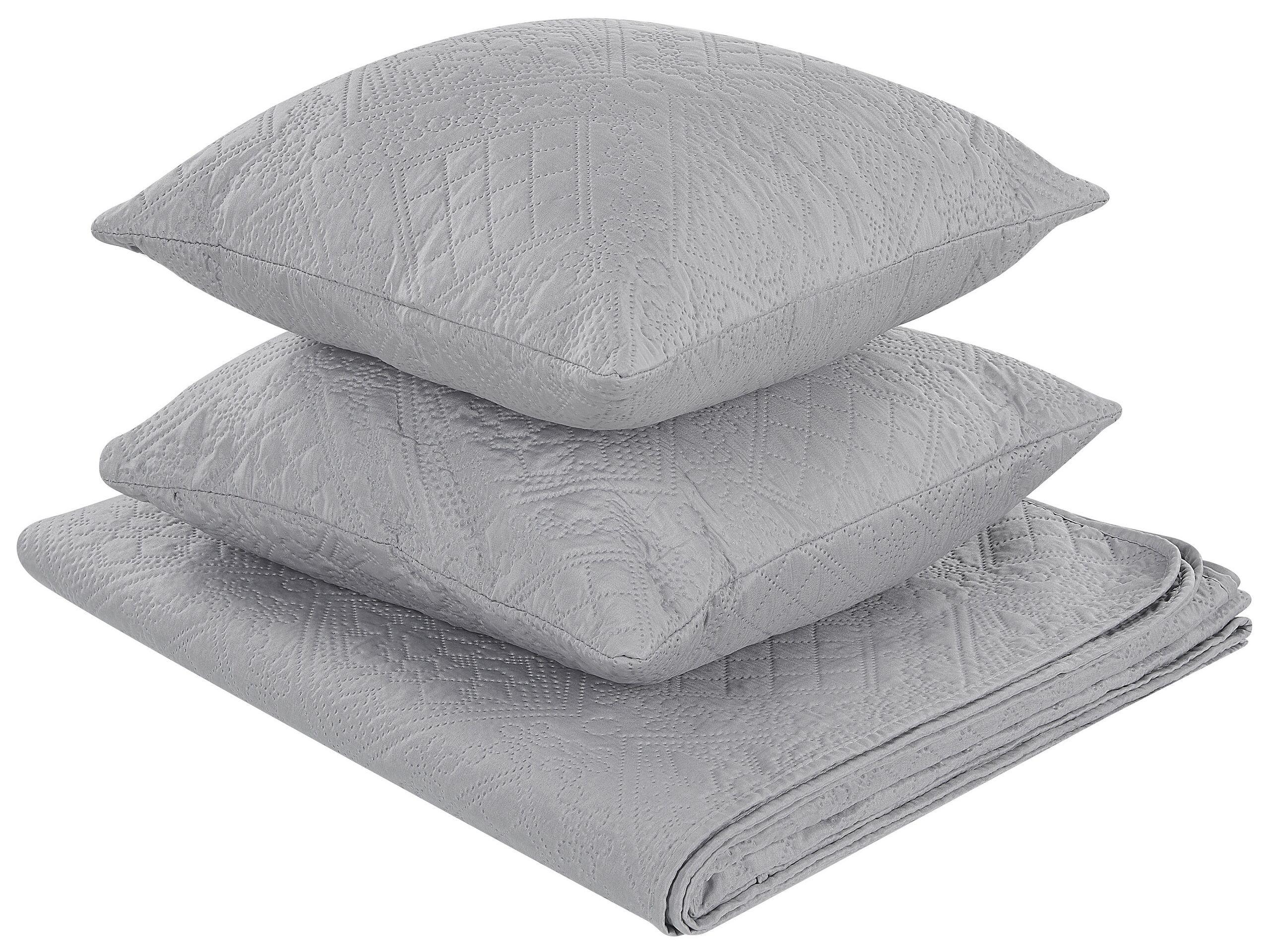 Beliani Couvre-lits avec coussins en Polyester ALAMUT  