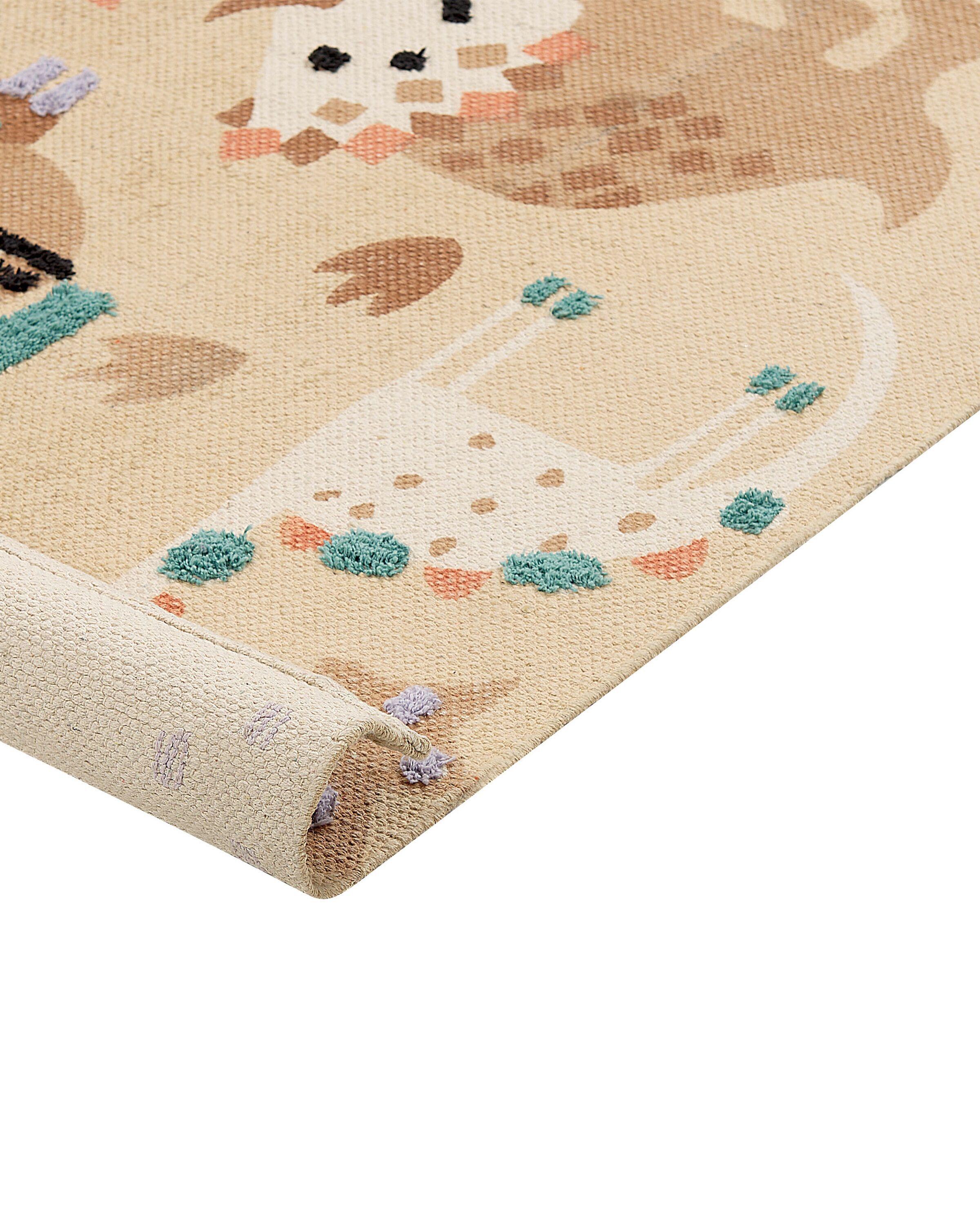 Beliani Tapis enfant en Coton Boho STABAT  