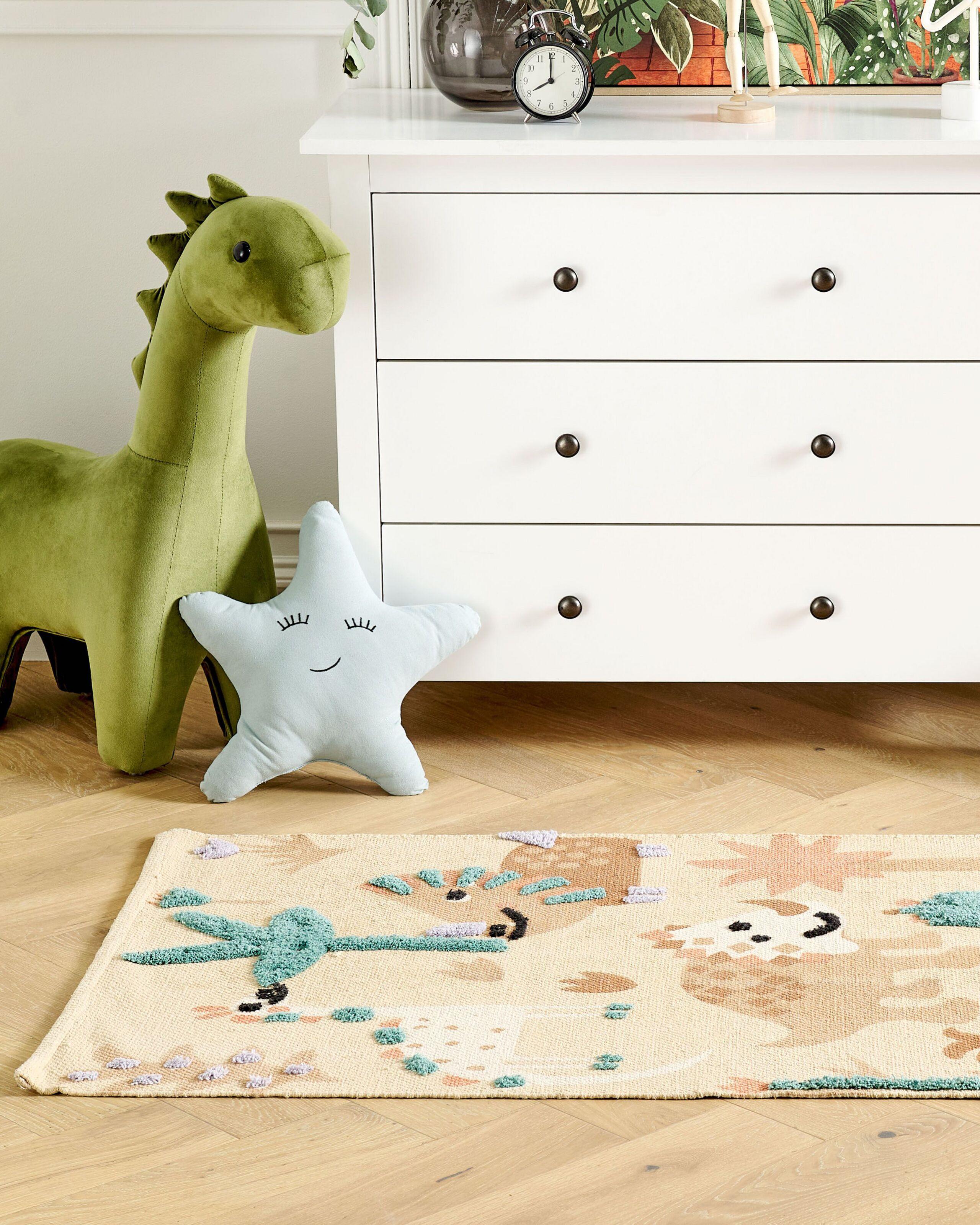 Beliani Tapis enfant en Coton Boho STABAT  