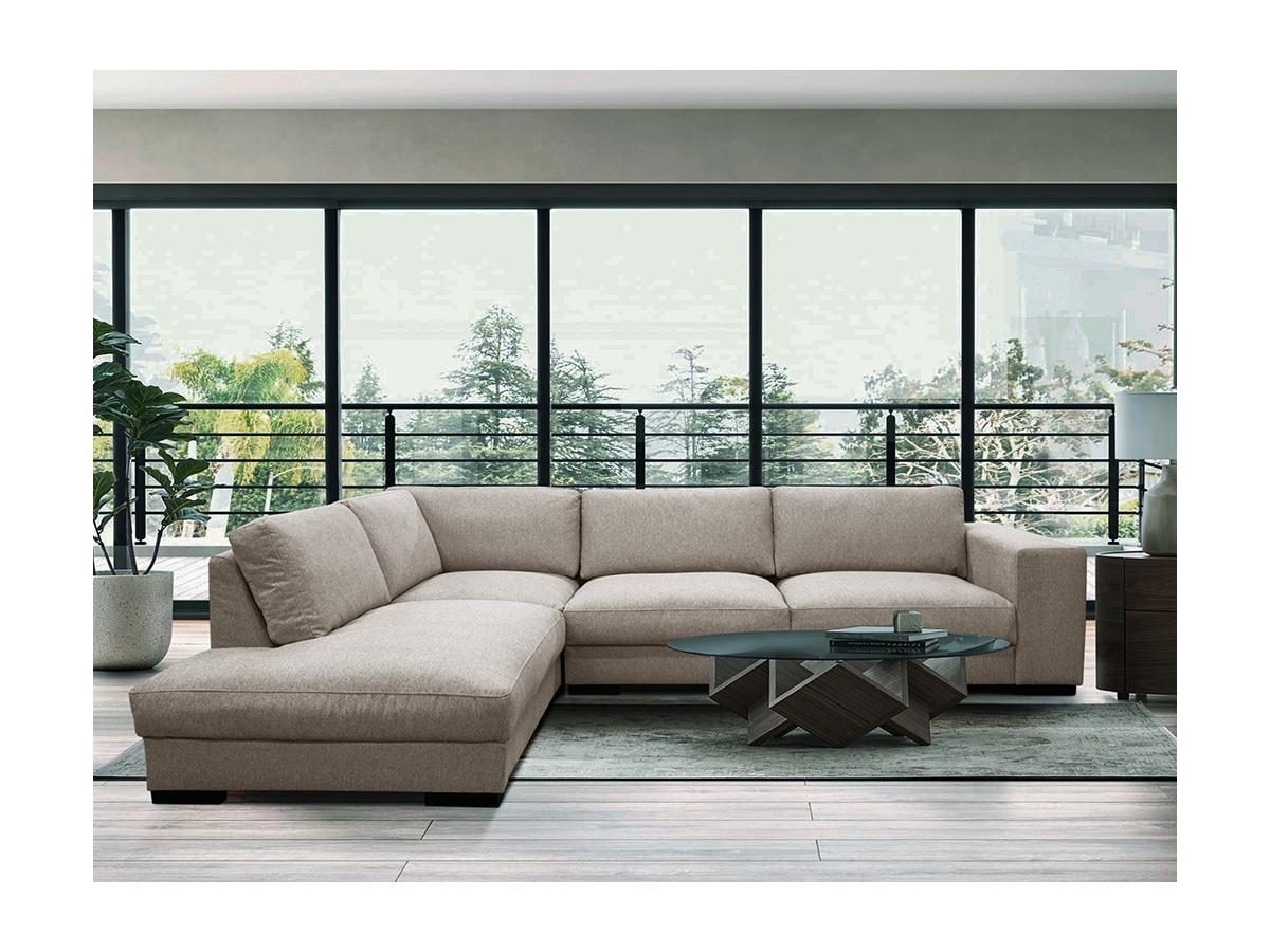 Vente-unique Ecksofa MESETA Stoff Ecke links  