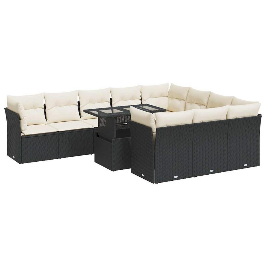 set di divani da giardino Polirattan