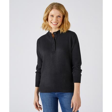 Damart  Pull col montant, maille jersey souple. 