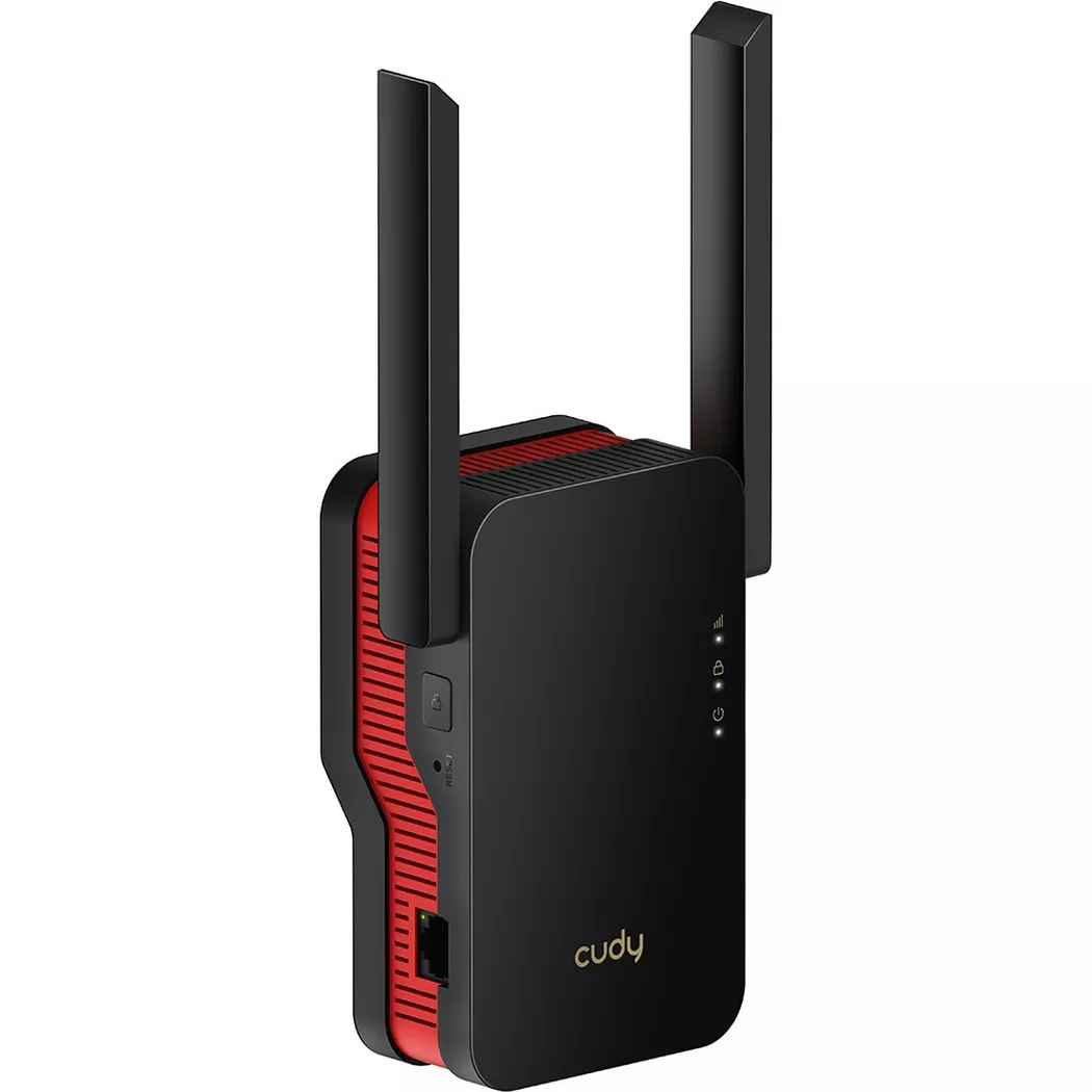Cudy RE3000 network extender Network repeater Black, Red 10, 100, 1000 Mbit/s