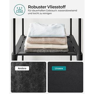 Calicosy Geräumiger Stoffschrank mit Schienen und Regalen, einfache Montage  