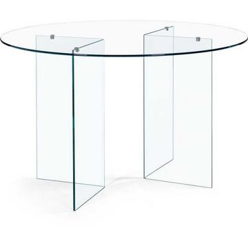 Table ronde en verre Iride 130x130