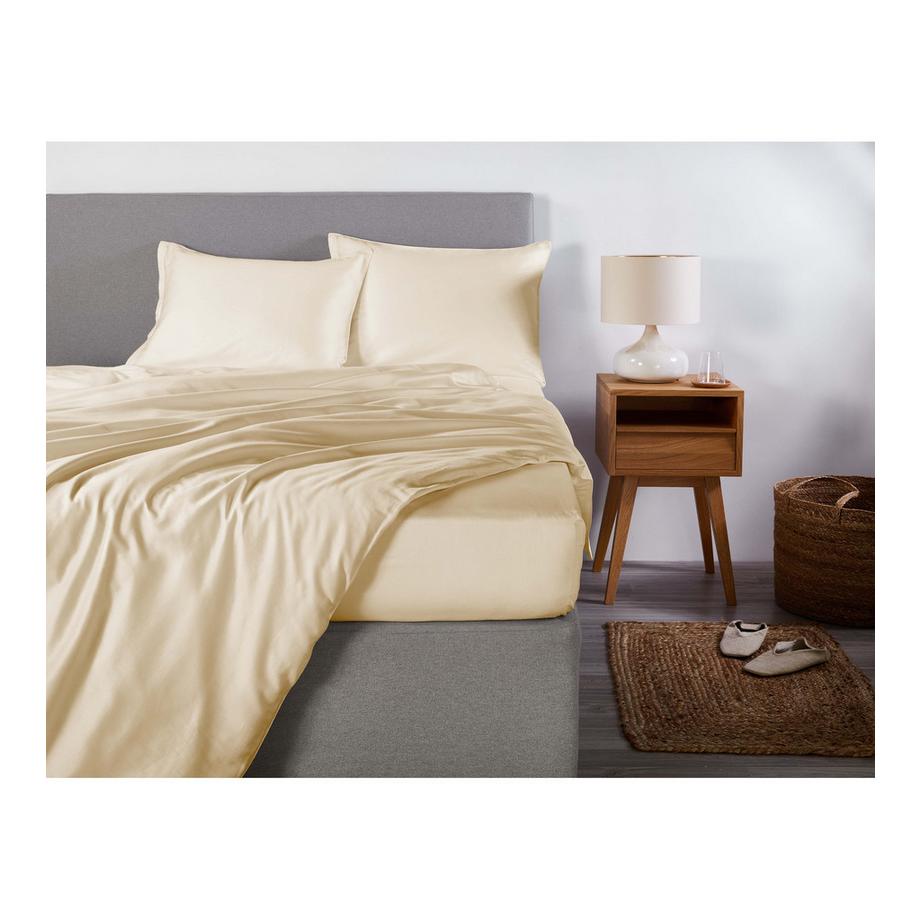 Living Home Uni Satin 100 Taie d'oreiller  