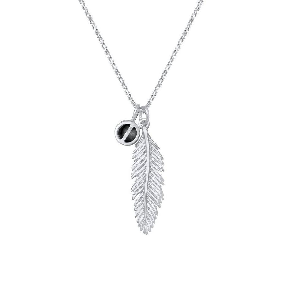 Elli  Collier Pendentif Plume Cristal 