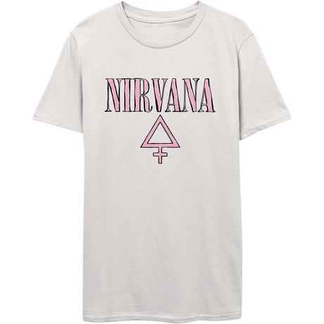 Nirvana Logo Stampa T-Shirt Maniche Corte  