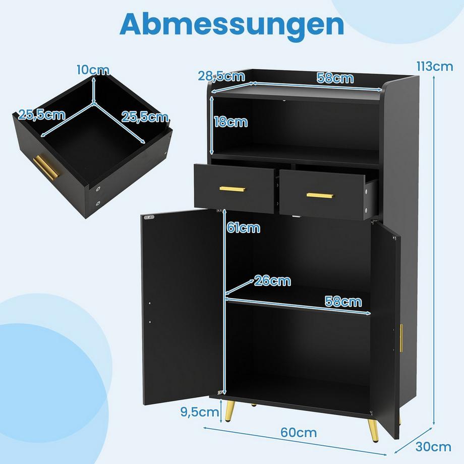 Northix Armoire de cuisine avec étagère réglable  