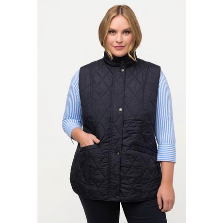 Ulla Popken  Gilet matelassé, coupe slim, col montant 