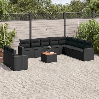 VidaXL Ensemble de canapés de jardin rotin synthétique  