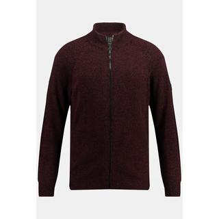 JP1880  Cardigan bicolore, manches raglan 