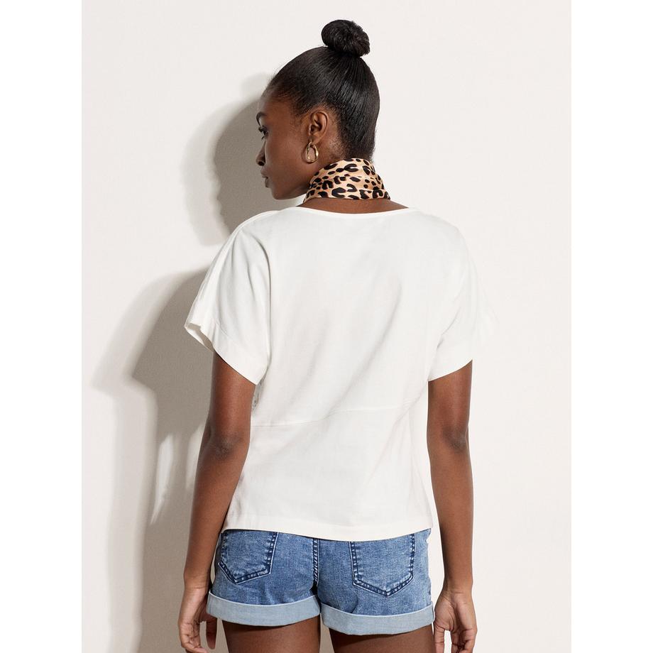 APRICOT Jersey T-Shirt Asymmetrischer Saum  