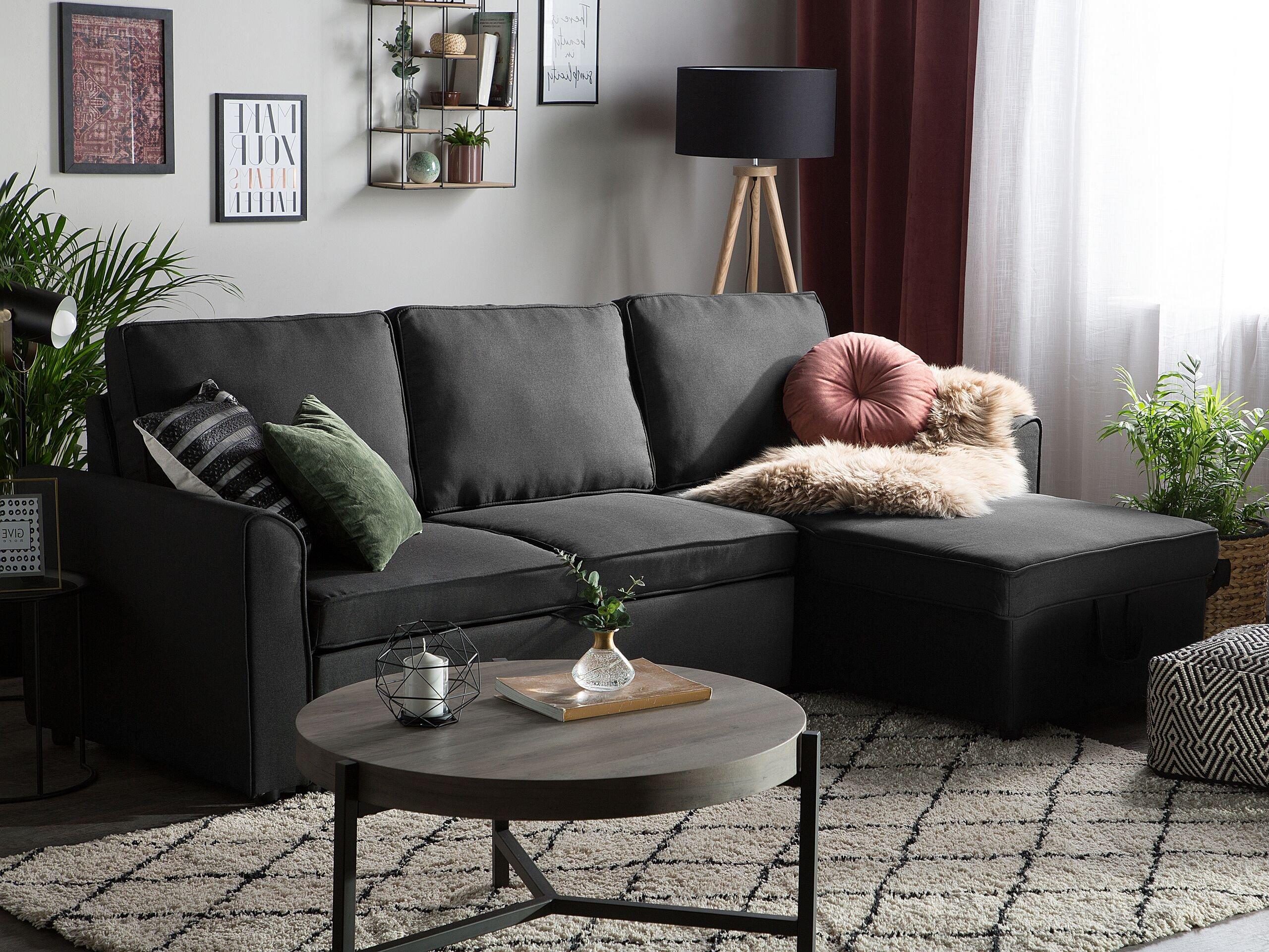 Beliani Ecksofa aus Polyester Modern NESNA  