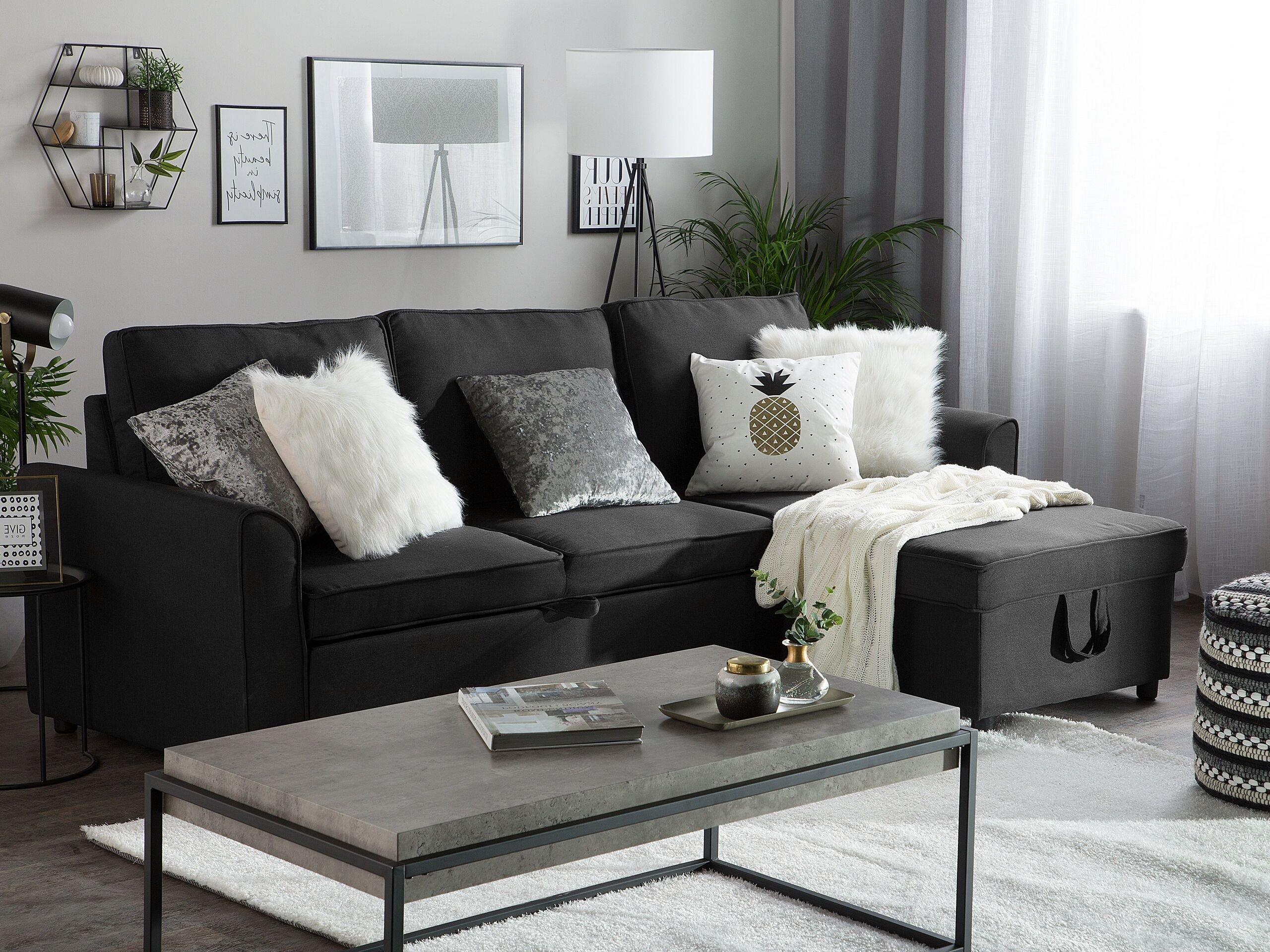 Beliani Ecksofa aus Polyester Modern NESNA  