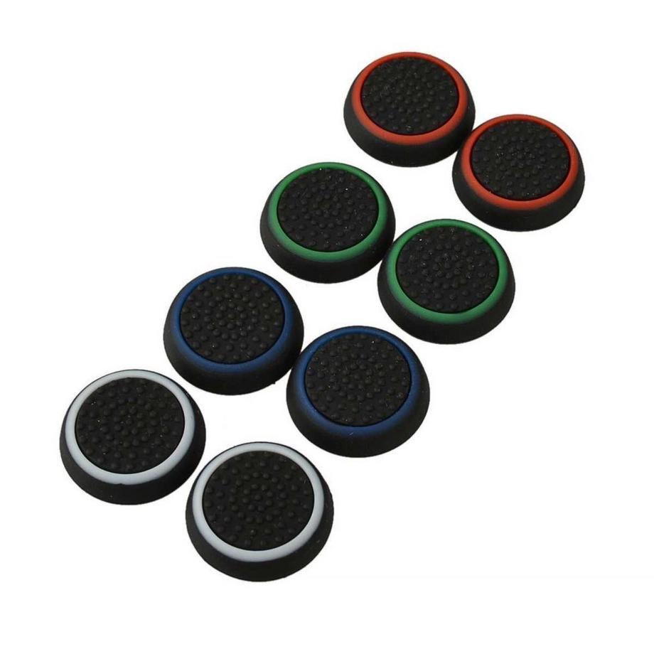 eStore  Cache-chapeau en silicone pour PS4 et Xbox One, pack de 4 - Blanc 