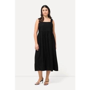 Robe sans manches en lin mélangé, avec poches - silhouette évasée en A