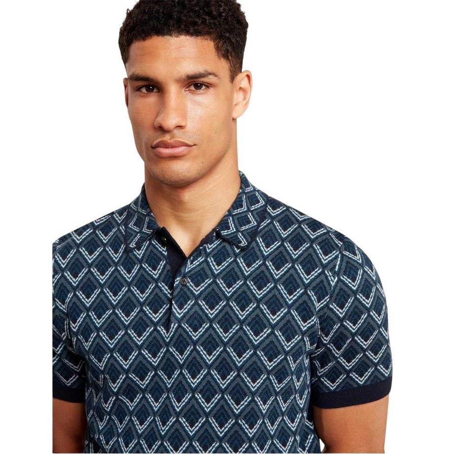 TED BAKER Polo Manches Courtes Jacquard  