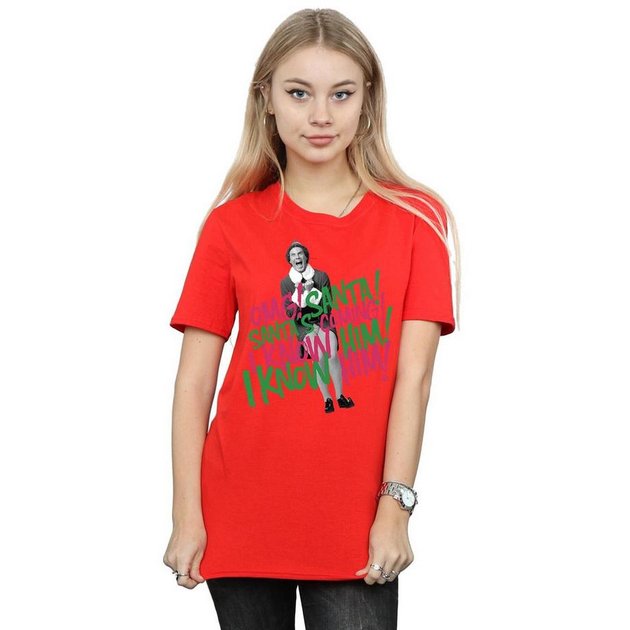 Elf Santa's Coming T-Shirt Imprimé  