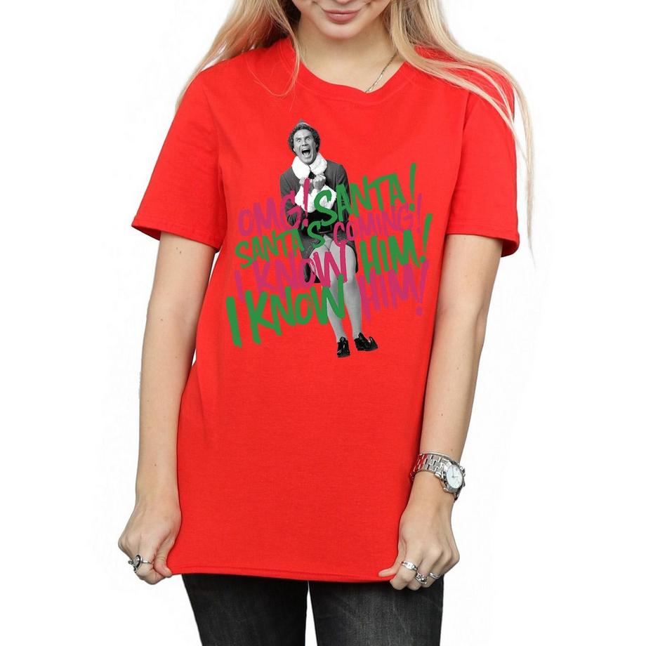 Elf Santa's Coming T-Shirt Imprimé  