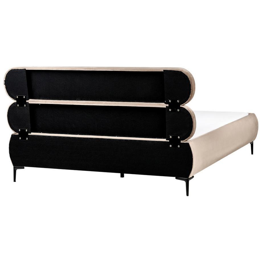 Beliani Letto en Velluto Minimalista LESSAY  