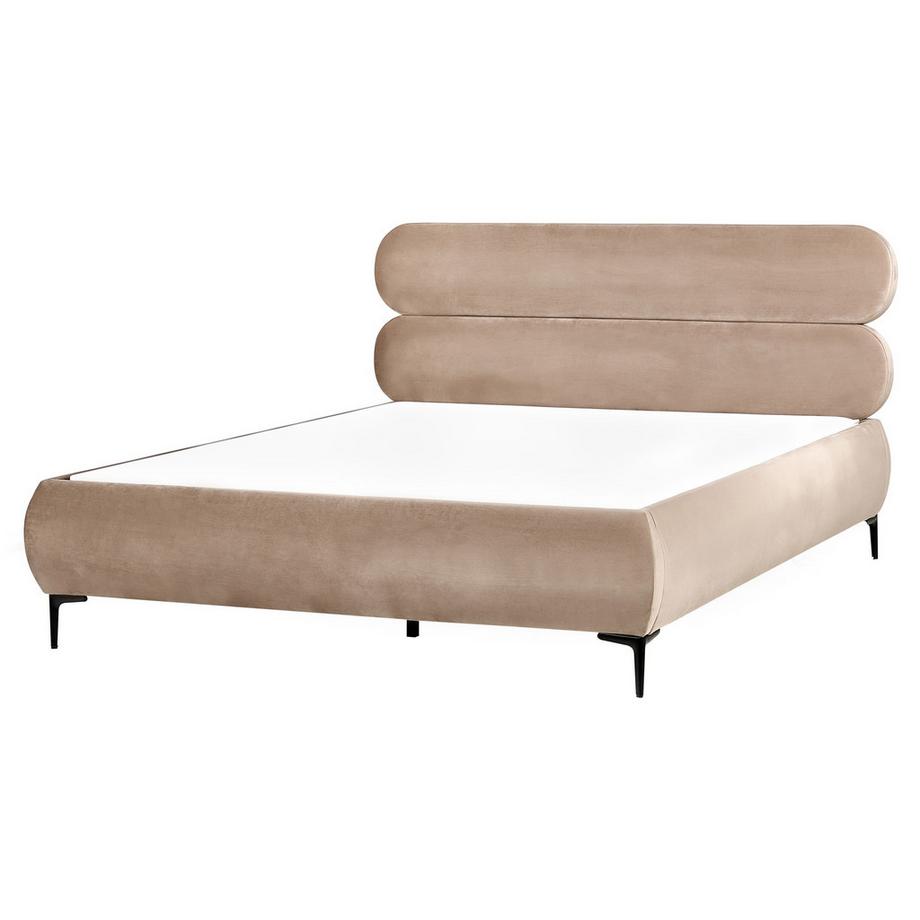 Beliani Letto en Velluto Minimalista LESSAY  