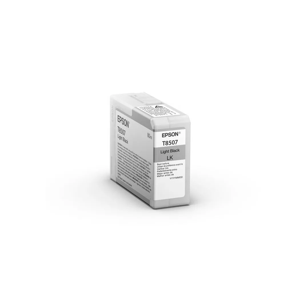 Epson – Tintenpatrone light schwarz T850700 SureColor SC-P800 80ml, Schwarz, One Size
