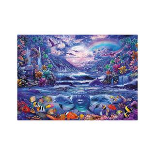 Schmidt Spiele  Puzzle Schmidt Oasis au clair de lune - 1000 pièces - 12+. 