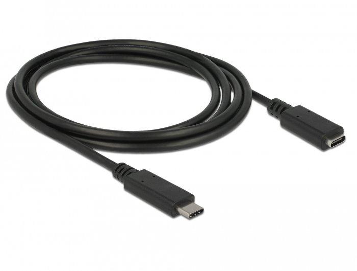 DeLock  85534 USB Kabel 1,5 m USB 3.2 Gen 1 (3.1 Gen 1) USB C Schwarz 