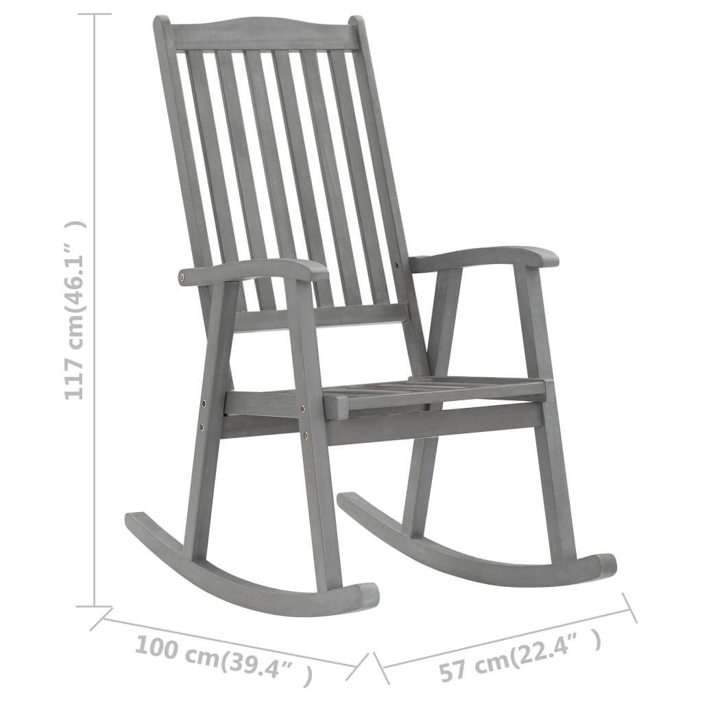 VidaXL rocking chair Legno di acacia  