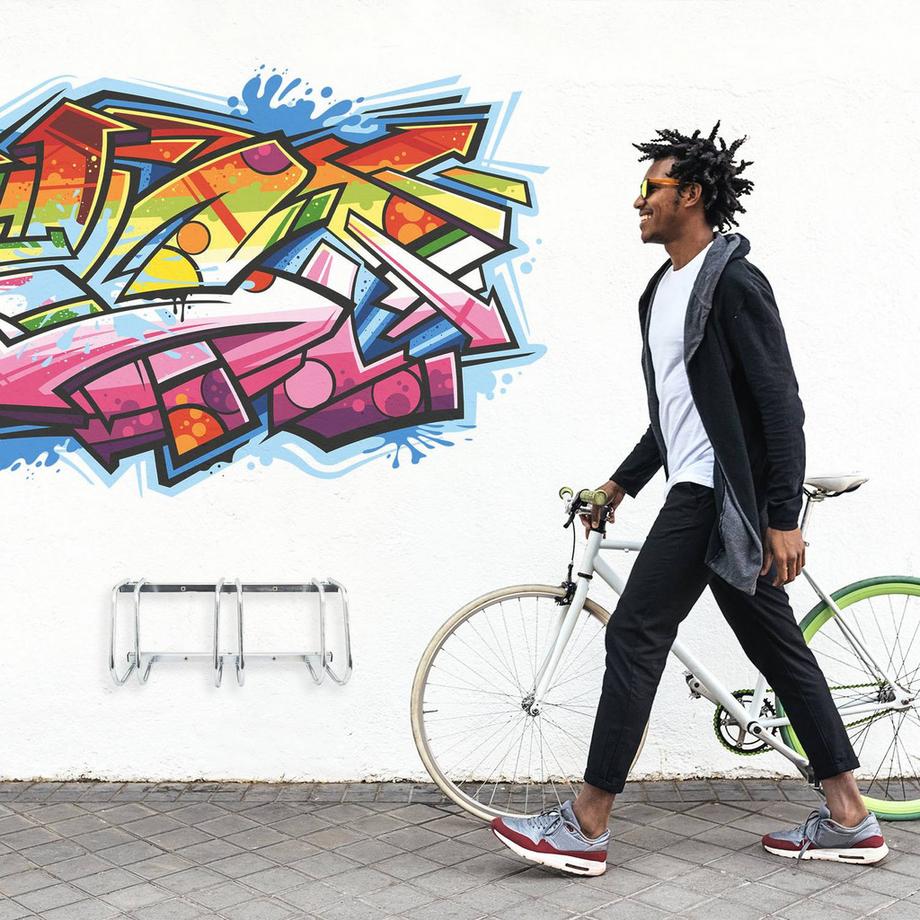 B2X  Fahrradständer 3 Fahrräder Stahl 