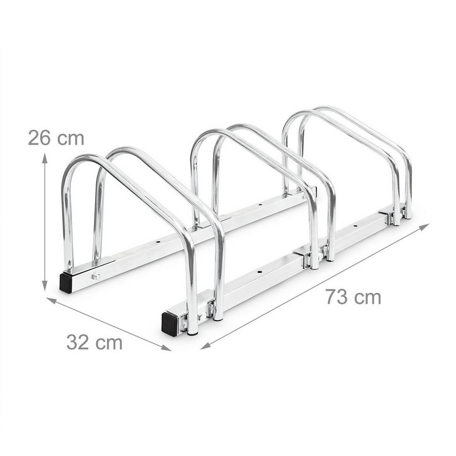 B2X  Fahrradständer 3 Fahrräder Stahl 