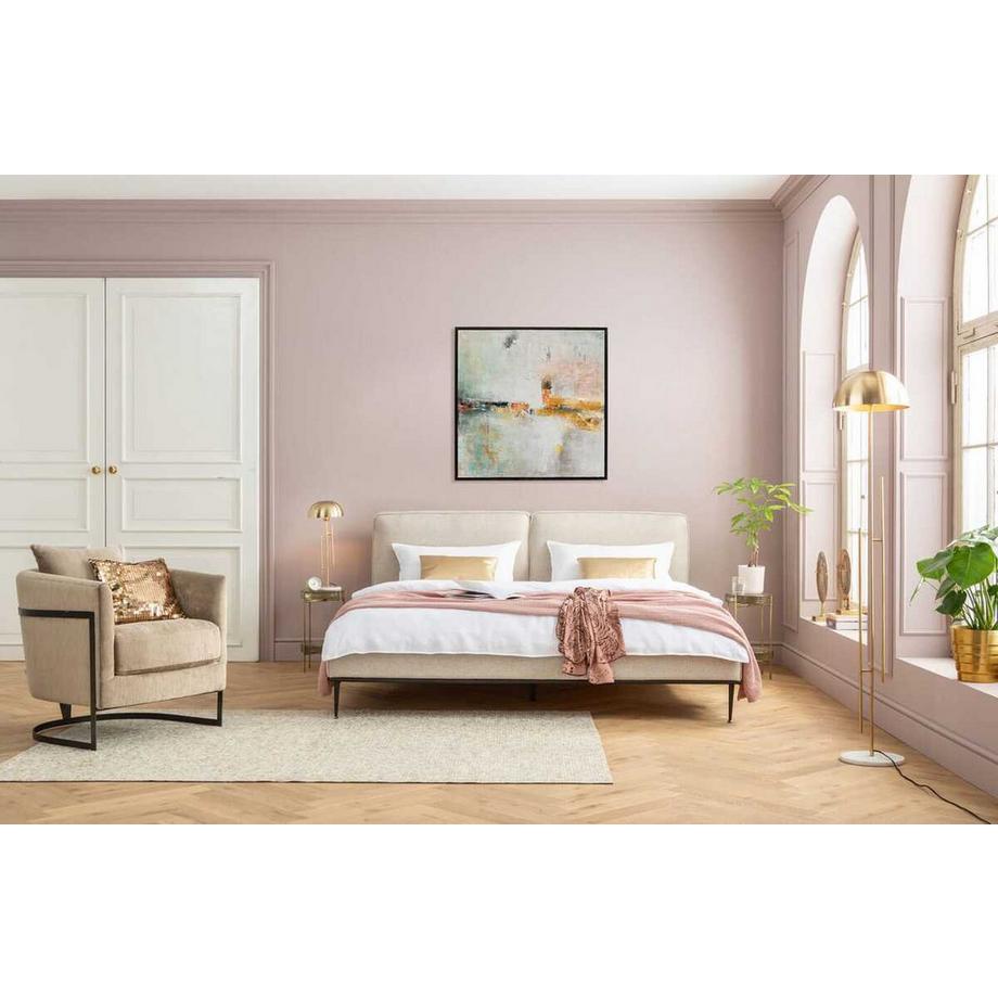 KARE Design Tableau encadré Dust gold 120x120  