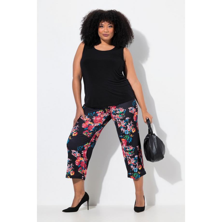 Ulla Popken Pantaloni Jersey Stampati 7/8 Gamba Dritta  