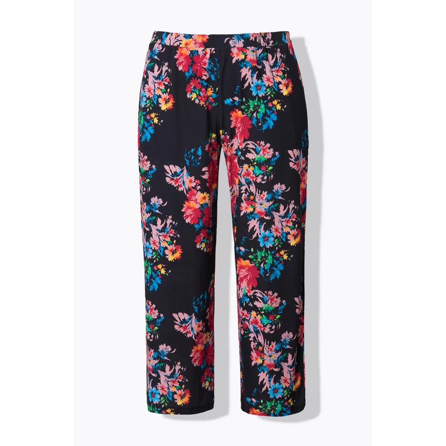Ulla Popken Pantaloni Jersey Stampati 7/8 Gamba Dritta  